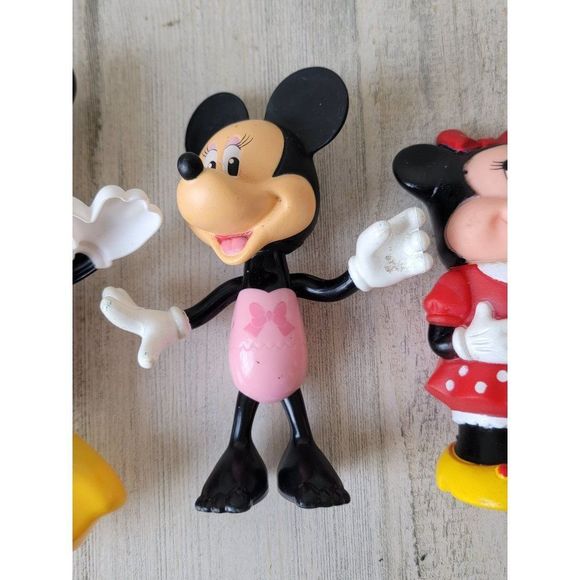 Disney Mickey Minnie Mouse swimming playset toy figure couple swimsuit - Picture 5 of 16